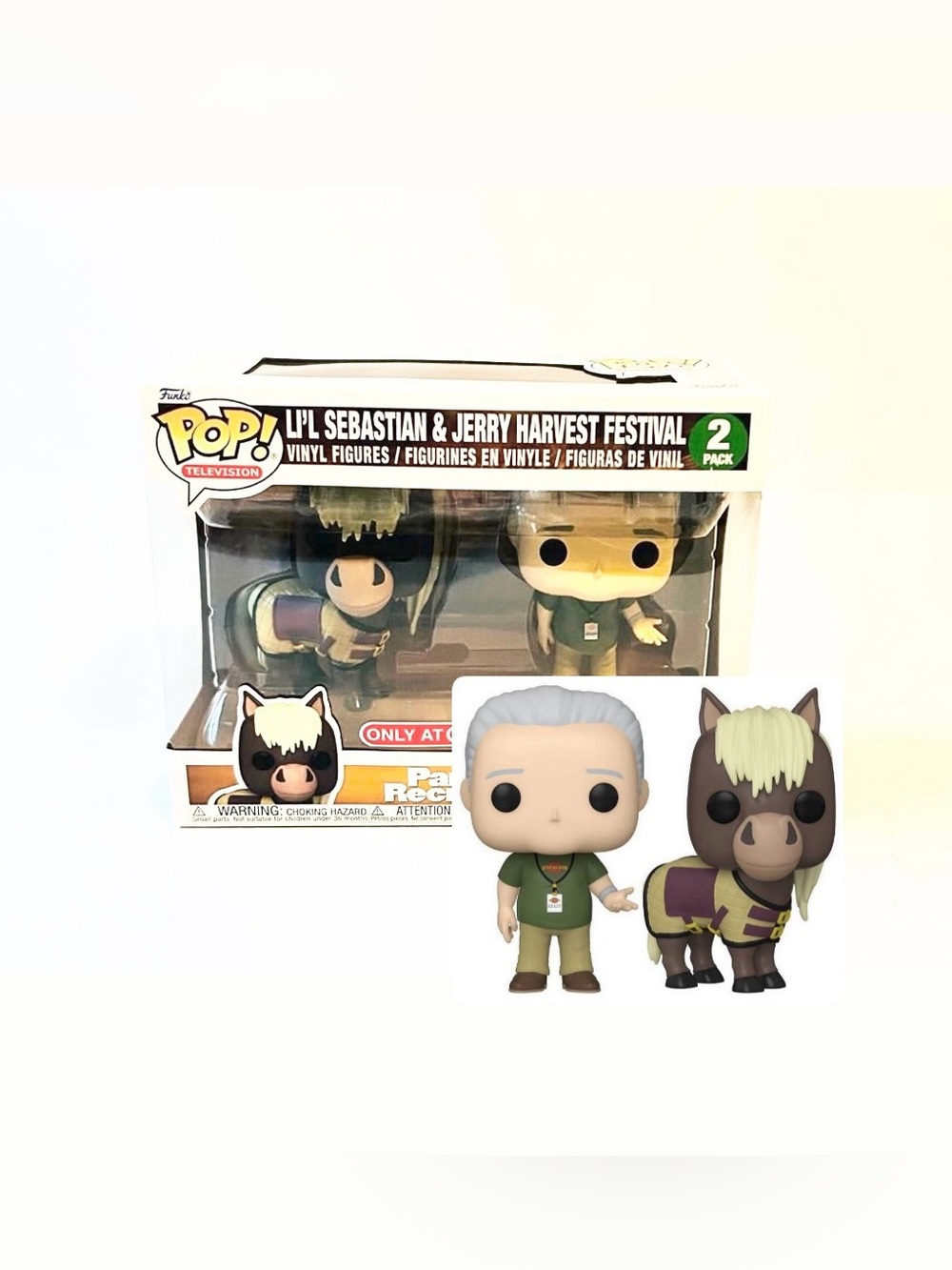 Funko POP! TV: Parks & Recreation - 2pk Jerry & Lil Sebastian Vinyl Figures